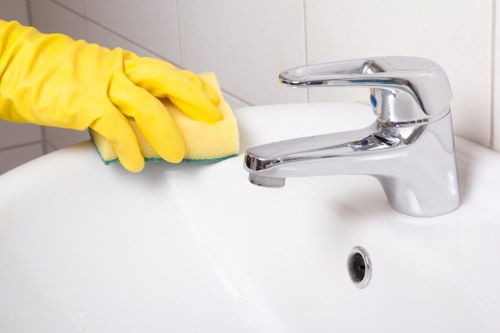Deep cleaning after renovation in N5 with dust removal tools