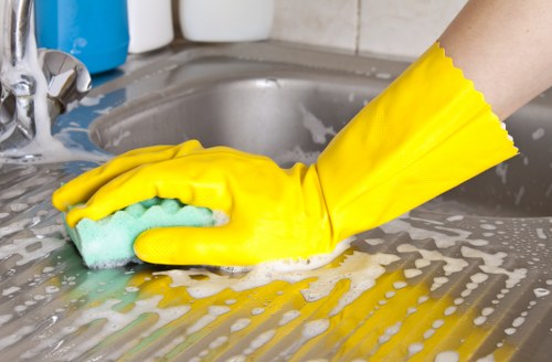 Commercial cleaning services for offices in N5 with polished floors
